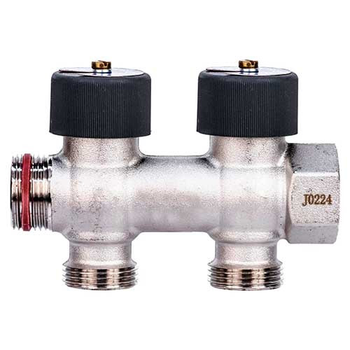 Коллектор Zeissler ф3/4" х G 3/4" EU на 2 отвода