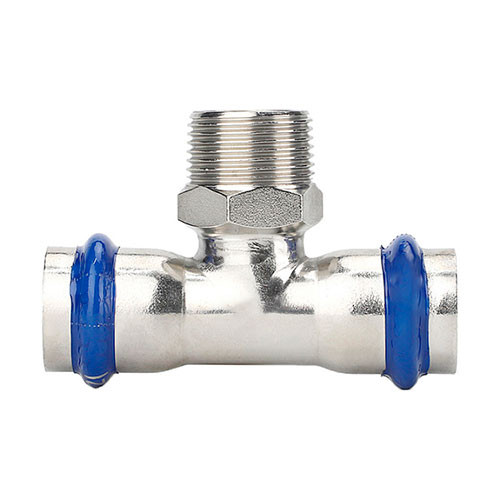 Пресс-тройник Zeissler ф22 мм х 1/2" х 22 мм ВПр-НР-ВПр